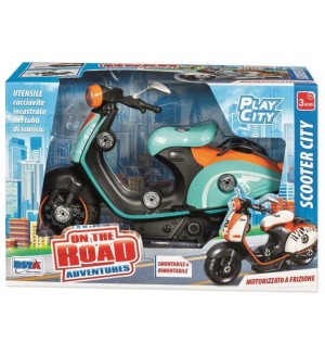 Скутер за сглобяване RS Toys - Vespa, зелен/оранжев Скутер за сглобяване RS Toys - Vespa, зелен/оранжев