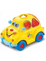 Детска играчка Hola Toys - Кола сортер, с музика и светлина