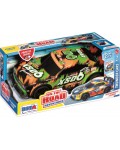 Спортна кола RS Toys - С фрикция, звуци и светлини, зелена