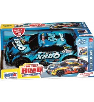 Спортна кола RS Toys - Със звуци и светлини, синя