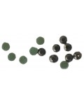 Стъклено камъче с лепило Ем Арт - 2 g/ 3 mm, фасетирано, черно (105 бр.)