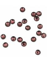 Стъклено камъче с лепило Ем Арт - 2 g/4 mm, фасетирано, розово (60 бр.)