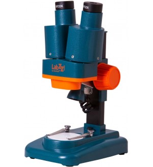 Стереомикроскоп Levenhuk - LabZZ M4, син/оранжев