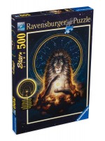 Светещ пъзел Ravensburger от 500 части - Светещ лъв