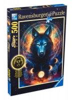Пъзел Ravensburger от 500 части - Вълчи поглед