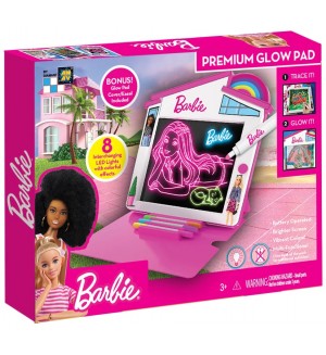 Светеща дъска за рисуване AM-AV - Premium Glow Pad Barbie