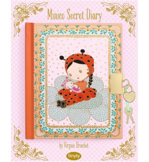Таен дневник Djeco Tinyly - Минико, с ключ и катинар