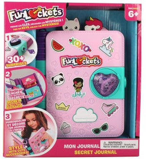 Таен мини дневник KD Kids - Funlockets, с аксесоари