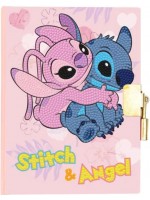 Таен дневник с диамантен гоблен Craft Buddy - Стич и Ейнджъл