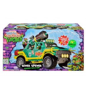 Танк Playmates TMNT Mutant Mayhem – Sewer Spewer, с водно оръдие