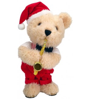 Танцуващо и пеещо плюшено мече Raya Toys - Коледно, 41 cm, бежово Танцуващо и пеещо плюшено мече Raya Toys - Коледно, 41 cm, бежово