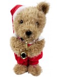 Танцуващо и пеещо плюшено мече Raya Toys - Коледно, 41 cm, кафяво