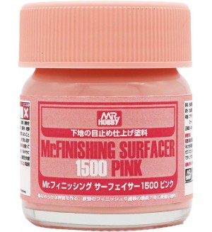 Течен грунд Mr. Hobby - Mr. Finishing Surfacer 1500, Pink, 40 ml