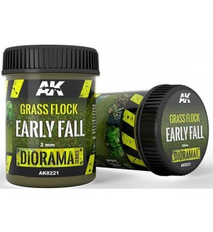 Текстуриращ продукт AK Interactive - Grass Flock Early Fall 2mm - (AK8221) (250 ml)