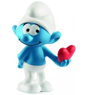 Фигурка Schleich - Смърф със сърце Фигурка Schleich - Смърф със сърце