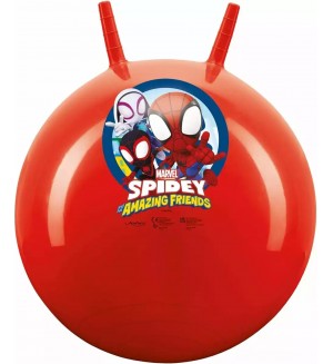 Топка за скачане John - Spidey, червена, 45-50 cm