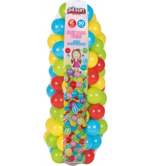 Топки за игра Pilsan - 50 броя, 9 cm