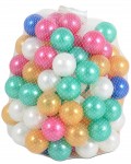 Топки за игра Pilsan - 50 броя, 9 cm, Metallic