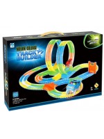 Трансформираща се писта Raya Toys - Neon Glow със светеща кола