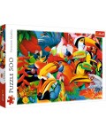 Пъзел Trefl от 500 части - Пъстроцветни птици, Греъм Стивънсън