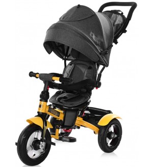 Триколка Lorelli - Neo, Yellow&Black, въздушни гуми