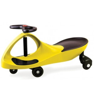 Триколка с кормило Bigjigs - Didicar, жълта