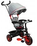 Триколка с родителски контрол Caretero Toyz - Buzz, червена