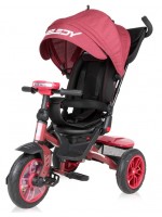 Триколка с въздушни гуми Lorelli - Speedy, Red & Black