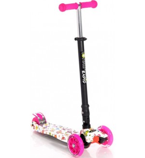 Тротинетка Lorelli - Rapid, pink butterfly Тротинетка Lorelli - Rapid, pink butterfly