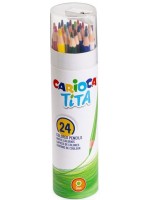 Цветни моливи Carioca Tita - 24 цвята + острилка 