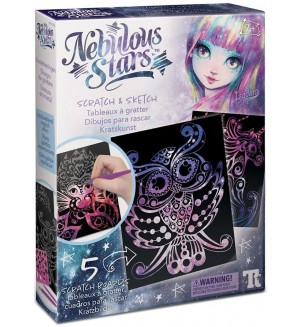 Творчески комплект Nebulous Stars - Скреч карти и шаблони, Изадора