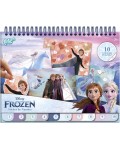 Творчески комплект 2 в 1 Totum - Книжка за оцветяване и стикери, Frozen