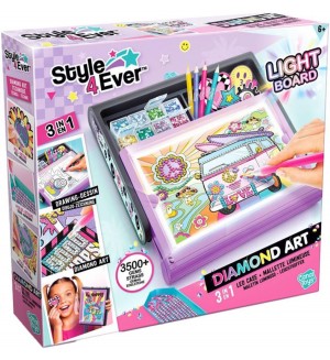 Творчески комплект 3 в 1 Canal Toys - Diamond Art