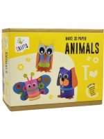 Творчески комплект Andreu toys - 3D животни от хартия