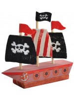 Творчески комплект Andreu Toys - Направи сам дървен пиратски кораб Творчески комплект Andreu Toys - Направи сам дървен пиратски кораб