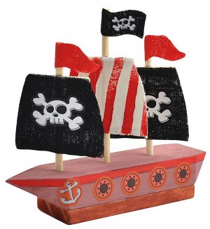 Творчески комплект Andreu Toys - Направи сам дървен пиратски кораб Творчески комплект Andreu Toys - Направи сам дървен пиратски кораб