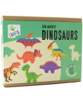 Творчески комплект Andreu Toys - Направи си магнити, Динозаври