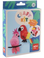 Творчески комплект Apli Kids - Папагали от филц