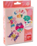 Творчески комплект Apli Kids - Пеперуди от прежда