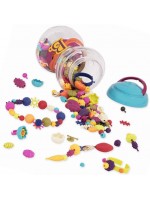 Творчески комплект Battat - Многоцветни мъниста Pop Art, 300 броя