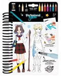 Творчески комплект Buki France Professional Studio - Модна книга Манга