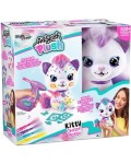 Творчески комплект Canal Toys Airbrush plush - Плюшена играчка за оцветяване, Коте