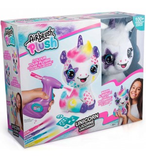 Творчески комплект Canal Toys - Плюшена играчка за оцветяване, Сладък еднорог