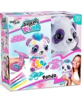Творчески комплект Canal Toys - Плюшена играчка за оцветяване, Сладка панда