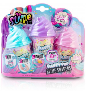 Творчески комплект Canal Toys - So Slime, Пухкав слайм шейкър, 3 цвята