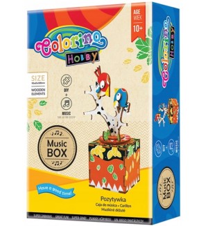 Творчески комплект Colorino Hobby  - Направи си сам музикална кутия с птички
