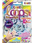 Творчески комплект Craze Loops - 100 броя ластици, асортимент