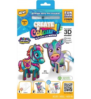 Творчески комплект Create N Colour - Крава и кон