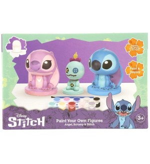 Творчески комплект CYP BRANDS - Стич, Ейнджъл и Скрамп (три фигури)