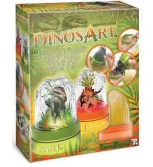 Творчески комплект DinosArt - Направи сам светещи водни глобуси